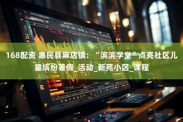 168配资 惠民县麻店镇：“滨滨学堂”点亮社区儿童缤纷暑假_活动_新苑小区_课程