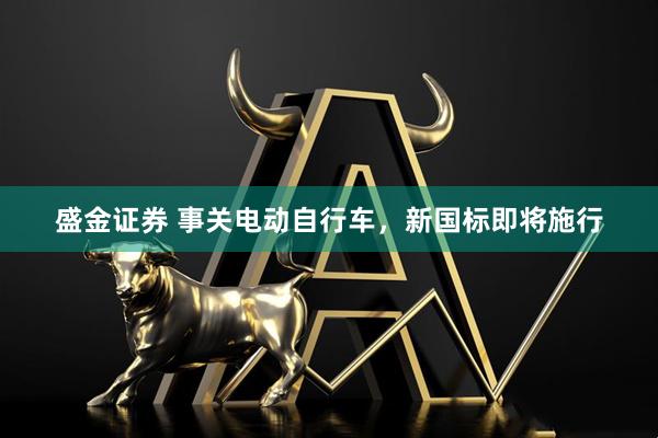 盛金证券 事关电动自行车，新国标即将施行
