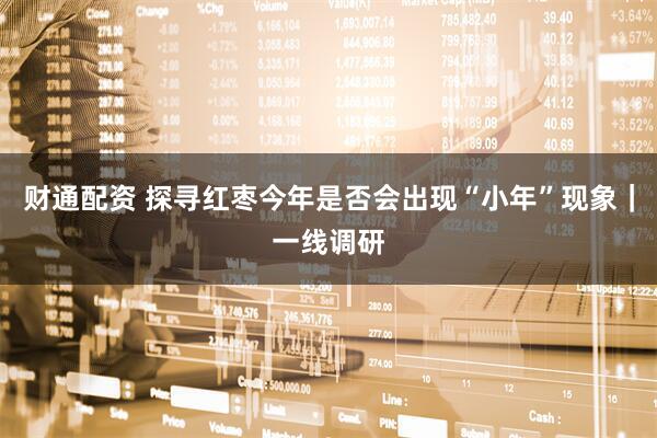 财通配资 探寻红枣今年是否会出现“小年”现象｜一线调研